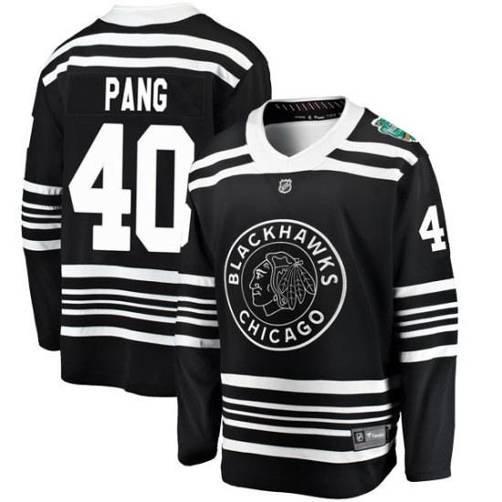 Darren Pang Chicago Blackhawks Fanatics Branded Youth 2019 Winter Classic Breakaway Jersey - Black