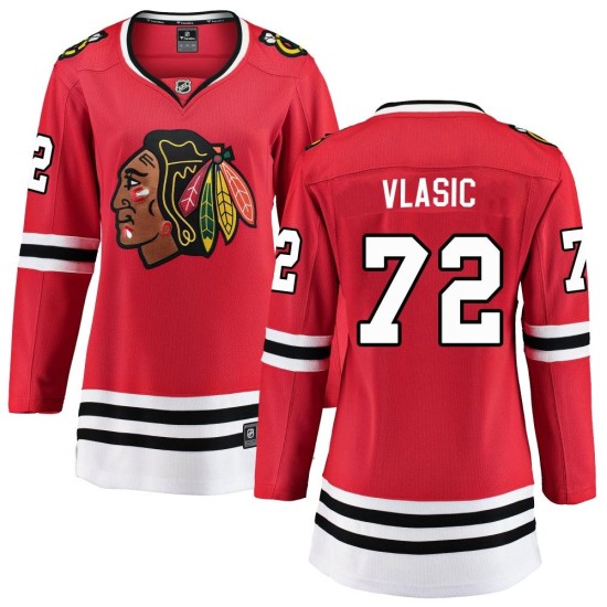 Alex Vlasic Chicago Blackhawks Fanatics Branded Women's Breakaway Home Jersey - Red